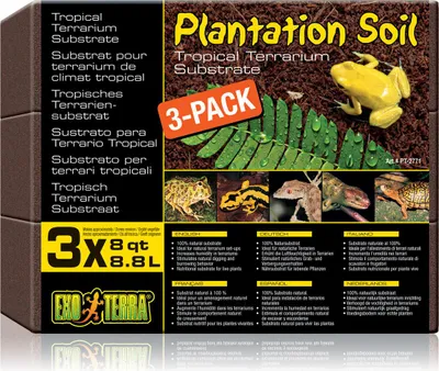 Produktbild von Exo Terra Plantation Soil - tropisches Terrarium-Substrat (Kokosfaser Briketts)