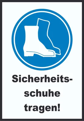 Produktbild von Sicherheitsschuhe tragen Schild A1 (594x841mm)