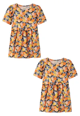Produktbild von NAME IT Kleid 2er-Set Midi Dress Kurzam Rundhals Größe: