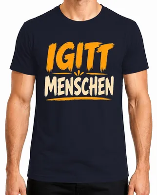 Obrázek produktu pro Tričko s potiskem "Igitt", "Mens", "Sarkasmus", "Lustig", "Statement", "Einzelgänger", "Distanz", tmavě modré, velikost XL