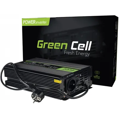 Productafbeelding van Green Cell INV07 power adapter/inverter Auto 300 W Black