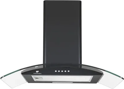 Imagen del producto de Campana extractora decorativa - CONTINENTAL EDISON - CEH60GB2 - Clase A - 60 x 47 x 50,84 cm - Negra / Vidrio