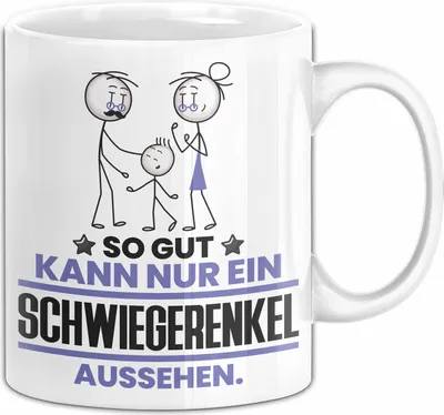 Produktbild von Schwiegerenkel Geschenk Tasse So Gut Kann Nur Ein Schwiegerenkel Aussehen Geschenkidee Kaffee-Becher (Weiß)