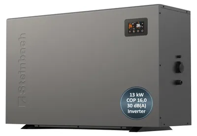Produktbild von Steinbach Swimming Pool Inverter Wärmepumpe "Silent 13" für Pools bis 60.000 l, 13 kW Heizleistung