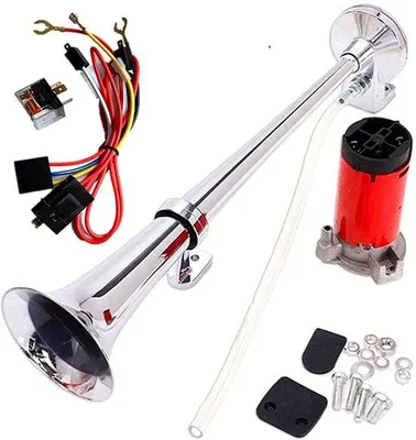 Image de Klaxon chromé pour véhicules 12 V