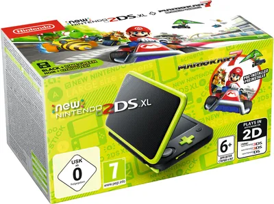 Produktbild von Nintendo New 2DS XL Handheld Konsole - Schwarz Grün