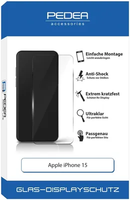 Obrázok produktu pre PEDEA ochrana displeja pre Apple iPhone 15