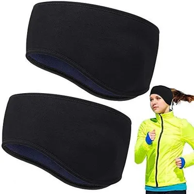 Produktbild von Stirnband Winter für Damen und Herren Sport Stirnbänder Ohrenschützer Headband elastisch zum Joggen Laufen Wandern Radfahren Motorradfahren