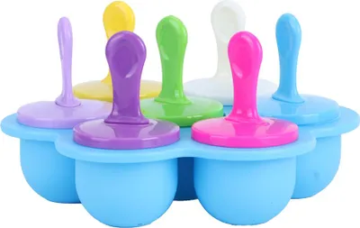 Produktbild von Haushalt Wiederverwendbare Silikon Eiscreme Formen DIY Herstellung von Form Werkzeug Küche SuppliesBlue