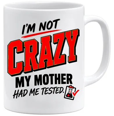 Keramik-Tasse 280 ml mit lustigem Spruch, Geschenkidee