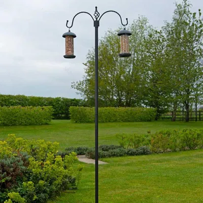 Produktbild von Meuwissen Agro Vogelfutterstation komplett - Smart Serie - inkl. 2x Silos - 215x45 cm - Futterstand