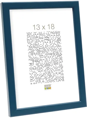 Image de Cadre en bois Deknudt S41J 15 x 20 cm, bleu