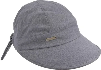 Seeberger Schildkappe aus 100% Baumwolle mit Schleife hinten in grau