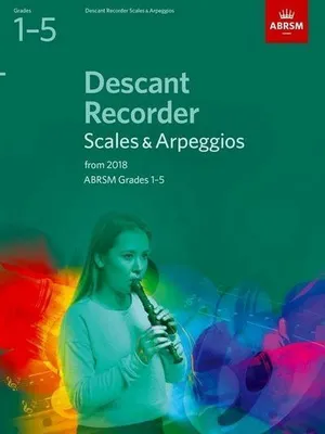 Obrázek produktu pro Descant Recorder Scales & Arpeggios, ABRSM Grades 1-5