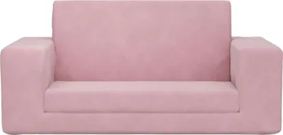 Produktbild von "2026 Aktion"Sofa Baby - Kinder-Schlafsofa - Minisofa - 2-Sitzer Rosa Weicher Plüsch DEMöbel 5371366