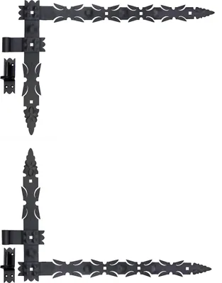 Produktbild von Winkelband Schmiedeeisen 800 x 460 x 50 mit Kloben 16 mm Winkelbänder Türbänder Türband