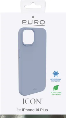 Produktbild von PURO IPC1467ICONLBLUE, Cover, Apple, iPhone 14 Plus, 17 cm (6.7"), Hellblau