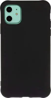 Image de Coque pour Apple iPhone 11 Silicone Noir Dos solide A2111