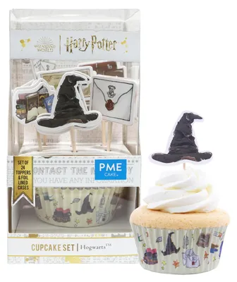 Zdjęcie produktu dla PME Harry Potter Zestaw 24 babeczek i nakładek na babeczki w kształcie Hogwartu