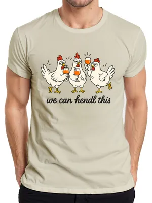 Productafbeelding van We kunnen dit "Hennen Party Lustig JGA Statement Sarkasmus Herren T-Shirt" leveren, in de kleur natuur