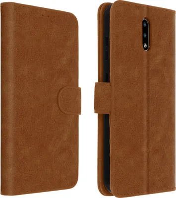 Produktbild von Avizar, Klappetui aus Kunstleder für Nokia 2.3, Braun