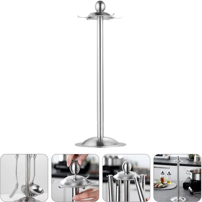 Produktbild von Drehbarer Küchenutensilienhalter aus Edelstahl mit platzsparendem Design und einfacher Reinigung