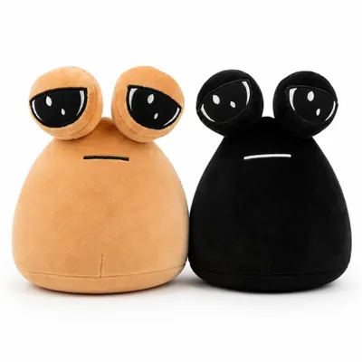 Immagine prodotto di Wiztex Set da 2 peluche alieni, 22 cm, beige e nero. Set di peluche alieni in tessuto, ideale come regalo