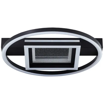 Produktbild von BRILLIANT LED Deckenleuchte 37x37cm Queens Metall/Kunststoff schwarz