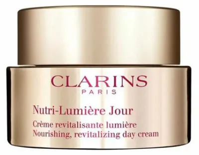 Zdjęcie produktu dla Clarins Nutri-Lumière Day Emulsion, Kobiety, 50 ml, Emulsja, Uniwersalne, Nawilżający, Odżywiający, Odżywiający, Wygładzający, AQUA/WATER/EAU . GLYCERIN . SQUALANE . PROPANEDIOL . DIMETHICONE . BUTYROSPERMUM PARKII (SHEA)...