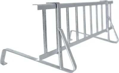 Produktbild von DAPRONA Schneefanggitter Set, inkl. Schneefangstütze, Verbinder 120cm Silber einfache Montage, für gewellte Dachziegel, Rheinland