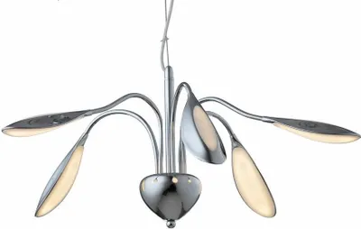 Immagine prodotto di Lampada a sospensione LED Paloma cromata 5,3 W, bianco caldo, 1100 lm, acrilico, dimensioni: 140x60x60 cm, IP20, Reality