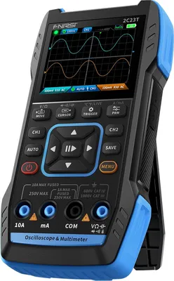 Produktbild von FNIRSI 2C53T Digitalmultimeter, Oszilloskop und Signalgenerator 3in1, Zweikanal, 50 MHz