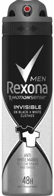 Produktbild von Rexona Deospray für Männer – Invisible Black + White 150 ml