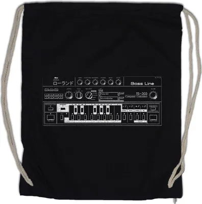 Produktbild von Urban Backwoods Synthesizer 303, Turnbeutel, Farbe: Schwarz