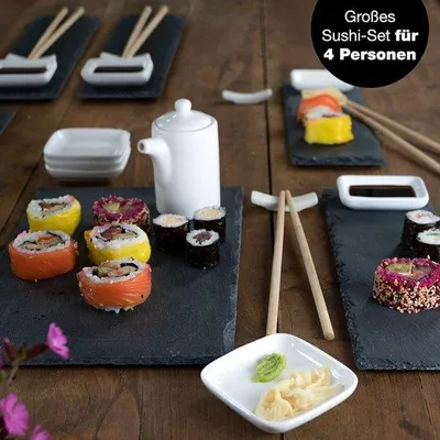 Produktbild von Melamin Sushi Schüsseln Set hochwertig