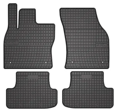 Produktbild von Gummi-Fußmatten für Audi Q2 2016-2020 (Crossover) – 4-tlg, Schwarz, passgenau