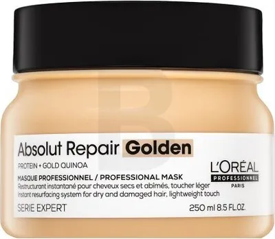 Produktbild von L´Oréal Professionnel Série Expert Absolut Repair Gold Quinoa + Protein Golden Masque pflegende Haarmaske für stark geschädigtes Haar 250 ml