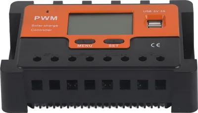 Obrázok produktu pre Solárny regulátor PWM, 50 A, 12 V, 24 V, 48 V, manuálna voľba, 3-stupňový regulátor nabíjania s 2 USB pre výstup RV 5 V