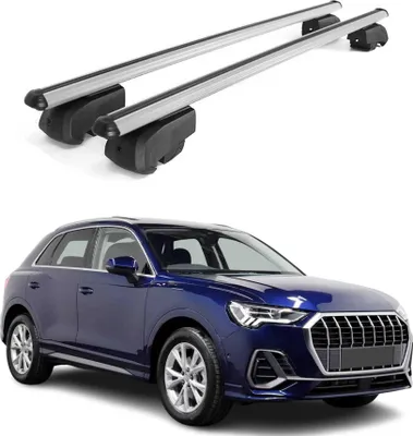 Produktbild von Dachträger Grundtäger für Audi Q3 mk2 2018-2025 75kg Alu Silber 2 tlg