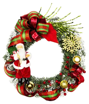 Immagine prodotto di Ghirlanda natalizia BABBO NATALE 45 cm