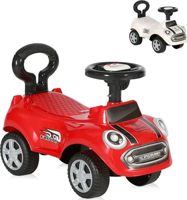 Produktbild von Lorelli Rutscher, Kinderauto Sport Mini, Kippschutz, Rückenlehne Musikfunktion in rot