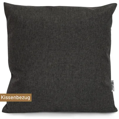 Produktbild von Herlag Outdoor Dekokissen Hülle  50x50cm Sunny UV-Beständig für Garten und Terrasse Wetterfest Anthrazit