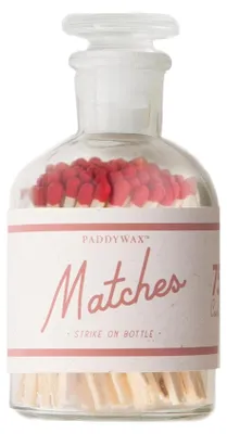 Produktbild von Paddywax Apothecary Streichhölzer in Glasflasche, rot, 75 Stück