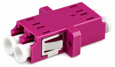 Produktbild von hb-digital LWL Verbinder LC/UPC Duplex OM4 Multimode violett