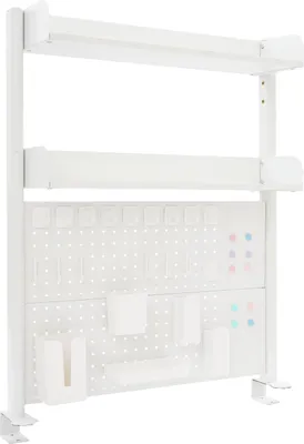 Zdjęcie produktu dla Organizer na biurko, konstrukcja zaciskowa, minimalistyczny styl, BIAŁY