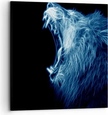 Produktbild von Bild auf Leinwand - Leinwandbild - Abstraktion Tier - 70x70cm - Wand Bild - Wanddeko - Wandbilder - Leinwanddruck - Bilder - Kunstdruck - Wanddekoration - Leinwand bilder - Wandkunst - AC70x70-3797