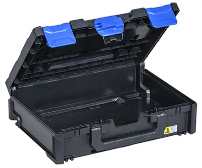 Produktbild von allit Aufbewahrungsbox EuroPlus MetaBox 215 schwarz/blau