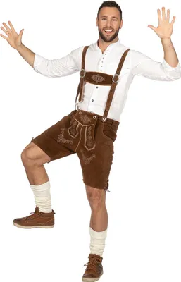 Produktbild von Lederhose Deluxe Leder Kurz Camel 52