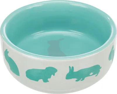 Produktbild von TRIXIE Napf, Kaninchen-Motiv, Keramik, 250 ml / Ø 11 cm