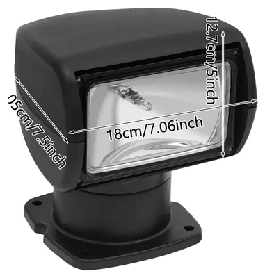Obrázek produktu pro Reflektor, dálkové ovládání, univerzální osvětlení, černý